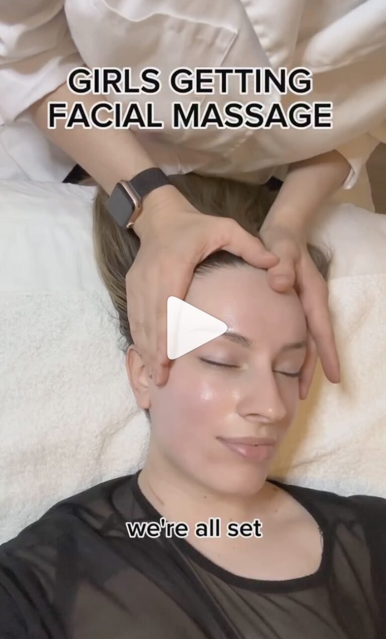 Facial massage treatment filmed by Tati from LA for a spa collaboration